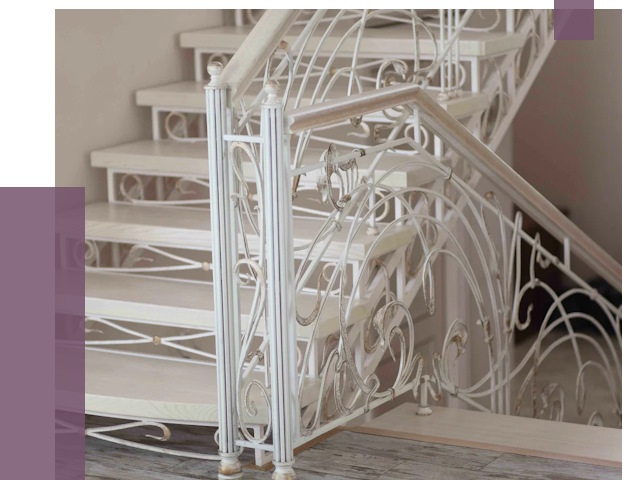 Изготовление кованых лестниц на заказ в Спасске-Дальнем от 87950 руб. | ПРОЛЁТ-Спс