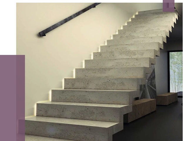 Облицовка бетонных лестниц в Спасске-Дальнем от 4656 руб/м2 