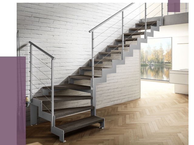 Г-образные лестницы под ключ в Спасске-Дальнем от 37508 руб. | ПРОЛЁТ-Спс