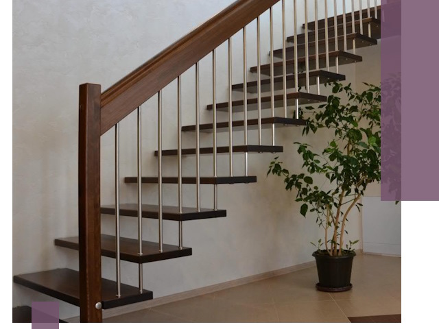 Лестницы на больцах под ключ в Спасске-Дальнем – изготовление и монтаж