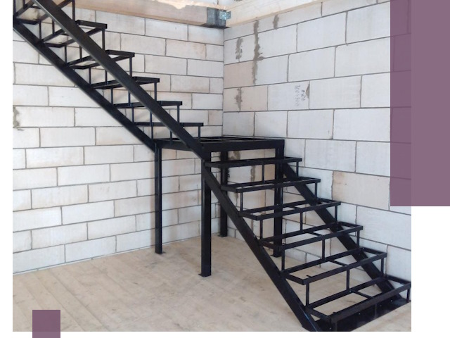 Лестницы на металлокаркасе под ключ в Спасске-Дальнем — изготовление и монтаж