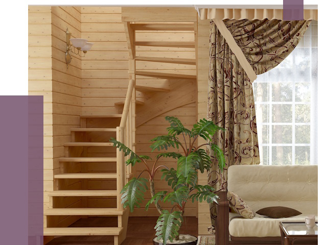 Лестницы для дачи в Спасске-Дальнем от 76826 руб.  | ПРОЛЁТ-Спс