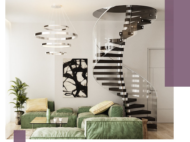 Лестницы для двухуровневой квартиры в Спасске-Дальнем — изготовление и монтаж