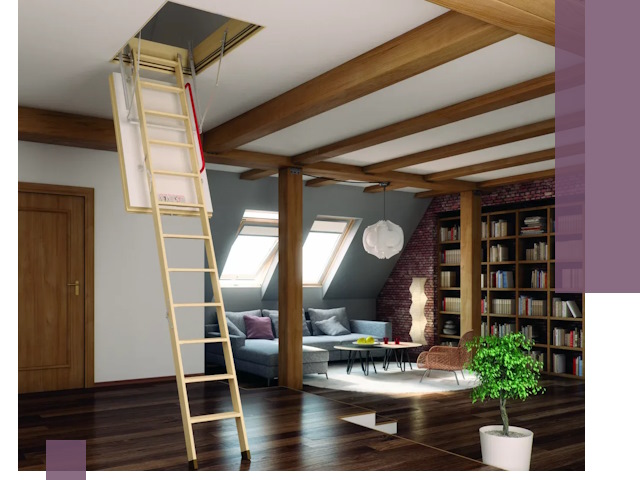 Чердачные лестницы под ключ в Спасске-Дальнем: изготовление и монтаж