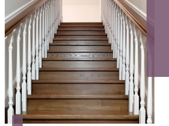 Лестницы из ясеня на заказ в Спасске-Дальнем — изготовление и монтаж