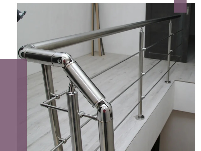 Перила из нержавеющей стали в Спасске-Дальнем от 9105 руб. под ключ | ПРОЛЁТ-Спс