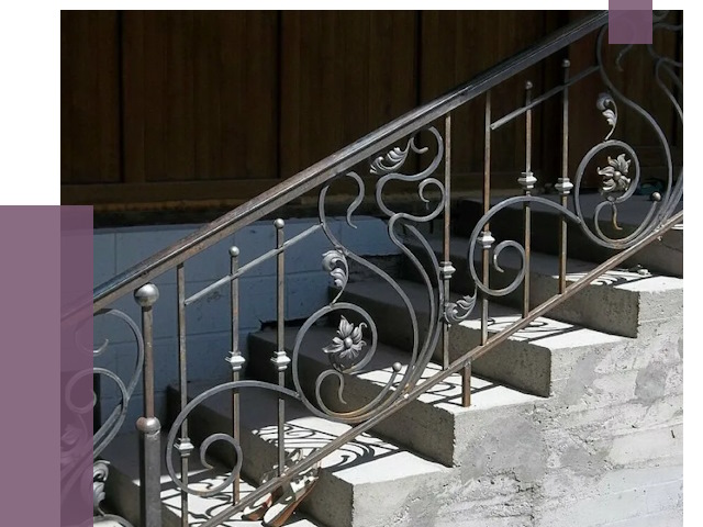 Кованые перила в Спасске-Дальнем от 8795 руб. под ключ — качество от ПРОЛЁТ-Спс
