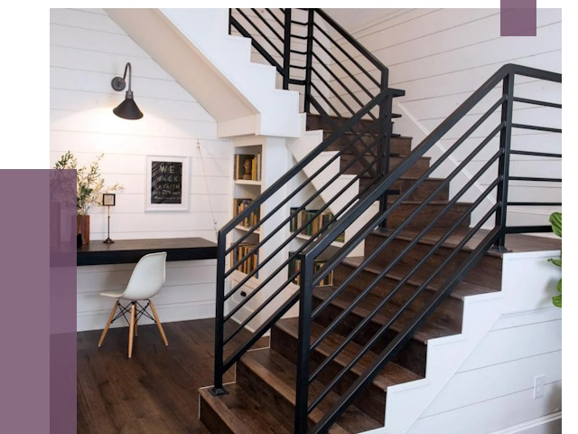 Перила для лестницы в доме в Спасске-Дальнем от 7502 руб. — ПРОЛЁТ-Спс