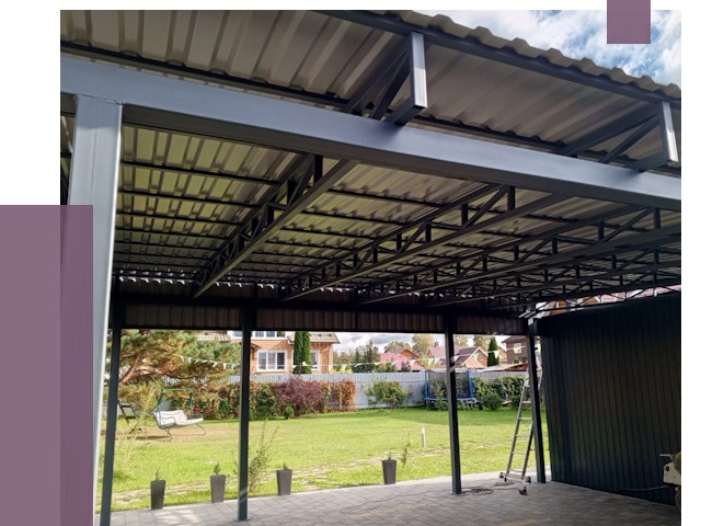 Монтаж навесов в Спасске-Дальнем от 7450 руб. — установка навеса | ПРОЛЁТ-Спс