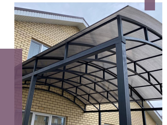 Монтаж козырьков в Спасске-Дальнем от 11640 руб. | ПРОЛЁТ-Спс