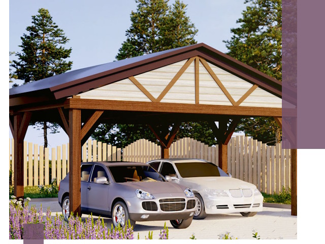 Навесы для автомобиля в Спасске-Дальнем — изготовление и монтаж