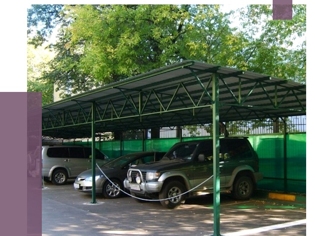 Навесы для парковки в Спасске-Дальнем от 81224 руб. заказать | ПРОЛЁТ-Спс