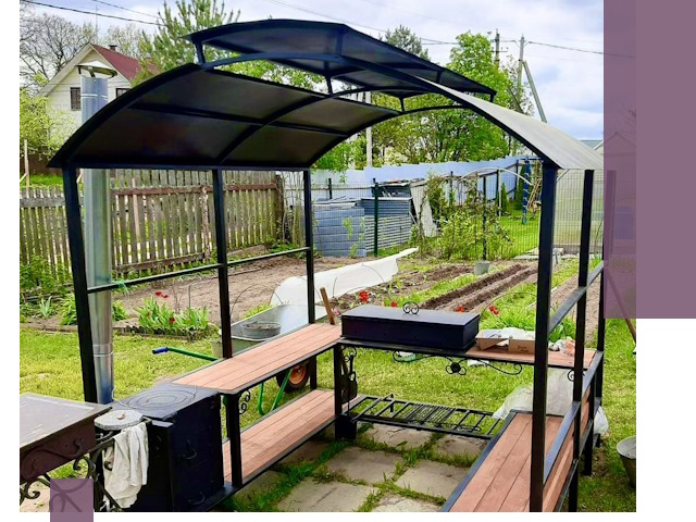 Навесы для барбекю в Спасске-Дальнем: изготовление, монтаж и демонтаж