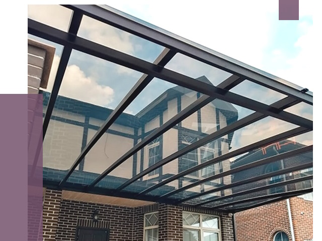 Навесы из поликарбоната в Спасске-Дальнем от 8712 руб. под ключ — ПРОЛЁТ-Спс