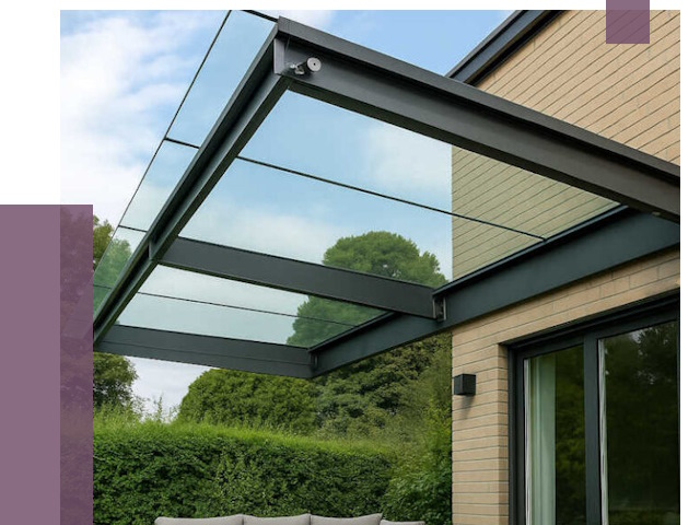 Стеклянные навесы и козырьки в Спасске-Дальнем от 12416 руб.