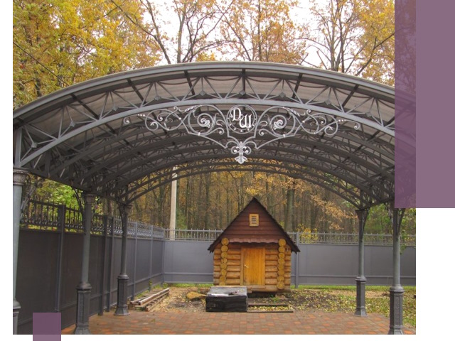 Кованые навесы премиум-класса под заказ в Спасске-Дальнем