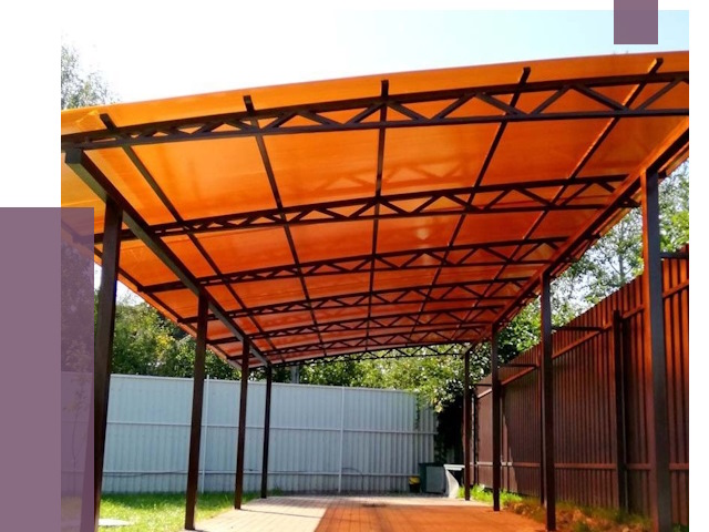 Односкатные навесы под ключ в Спасске-Дальнем от 13296 руб. 