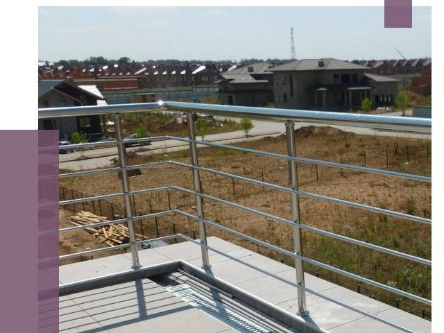 Парапеты из нержавеющей стали в Спасске-Дальнем от 8071 руб. за м² | ПРОЛЁТ-Спс