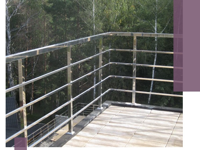 Парапеты из нержавеющей стали в Спасске-Дальнем — изготовление и монтаж