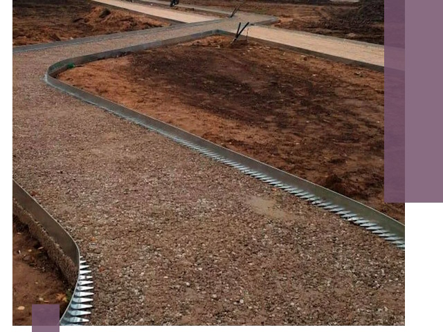 Металлические бордюры под ключ в Спасске-Дальнем — изготовление и монтаж