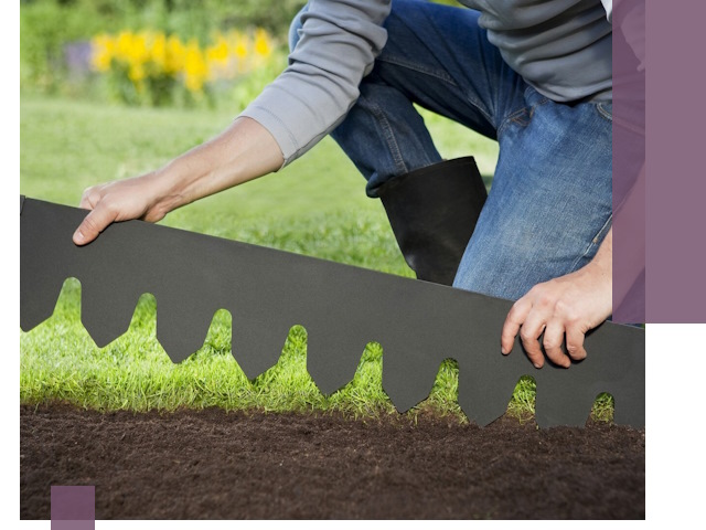 Металлические бордюры для газона в Спасске-Дальнем — изготовление и монтаж