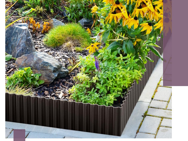 Металлические бордюры для клумб в Спасске-Дальнем — производство и монтаж