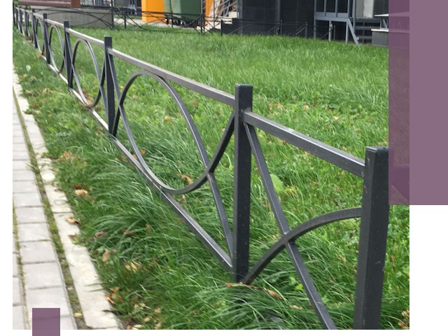 Газонные ограждения из металла в Спасске-Дальнем — монтаж и продажа