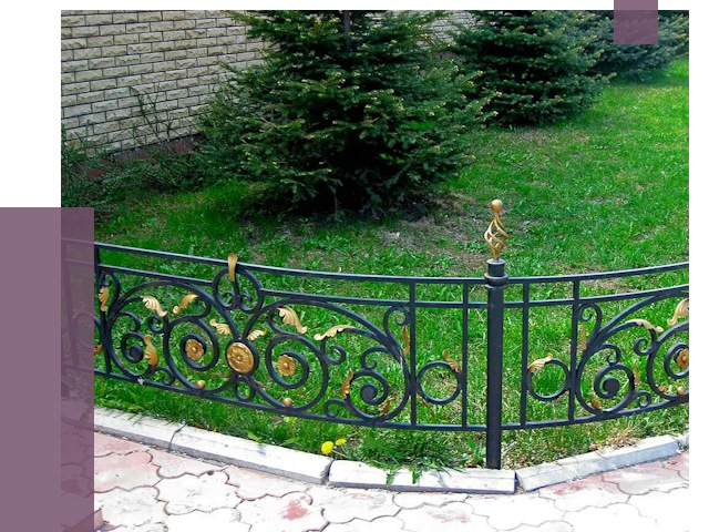 Кованые газонные ограждения в Спасске-Дальнем от 7709 руб. — ПРОЛЁТ-Спс