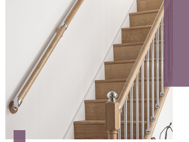 Пристенные поручни из стали и нержавейки под монтаж в Спасске-Дальнем